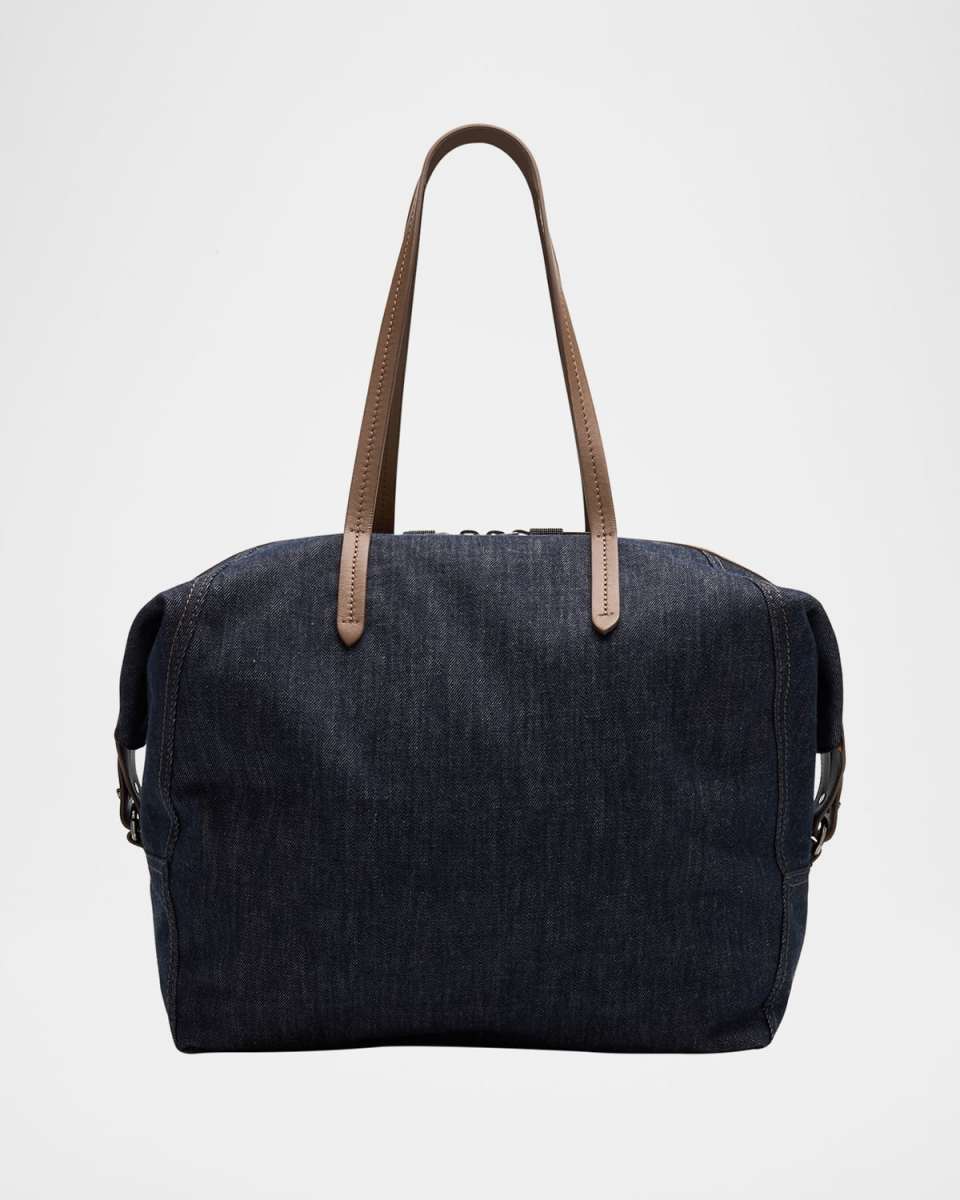 Duo Denim Traveler Shoulder Bag